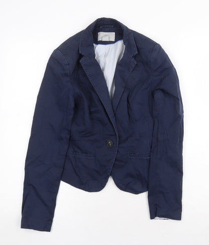 Womens UK Size 6 H&M Blue Jacket