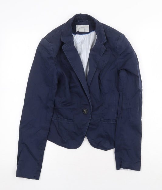 Womens UK Size 6 H&M Blue Jacket