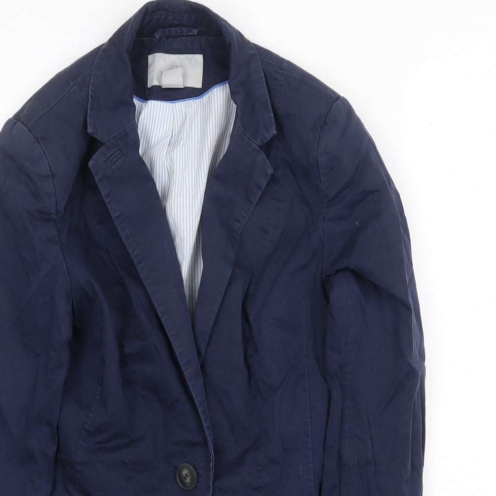 Womens UK Size 6 H&M Blue Jacket