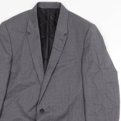 Mens UK Size 42 Marks and Spencer Regular Grey Suit Jacket
