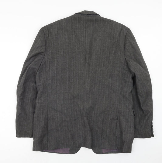 Mens UK Size 42 Preworn Regular Grey Suit Jacket