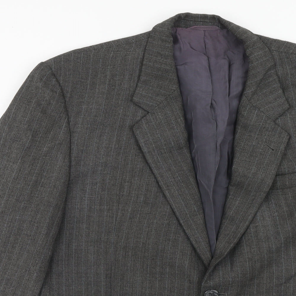 Mens UK Size 42 Preworn Regular Grey Suit Jacket