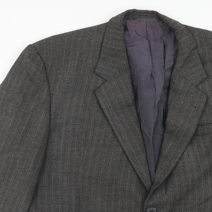 Mens UK Size 42 Preworn Regular Grey Suit Jacket