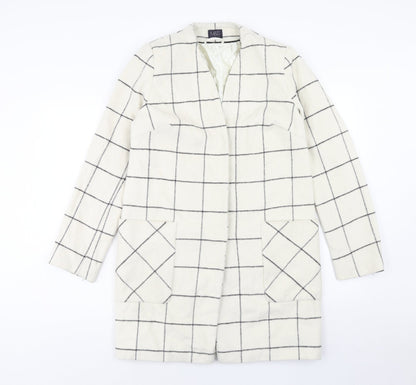 Womens UK Size 8 Marks and Spencer Ivory Overcoat