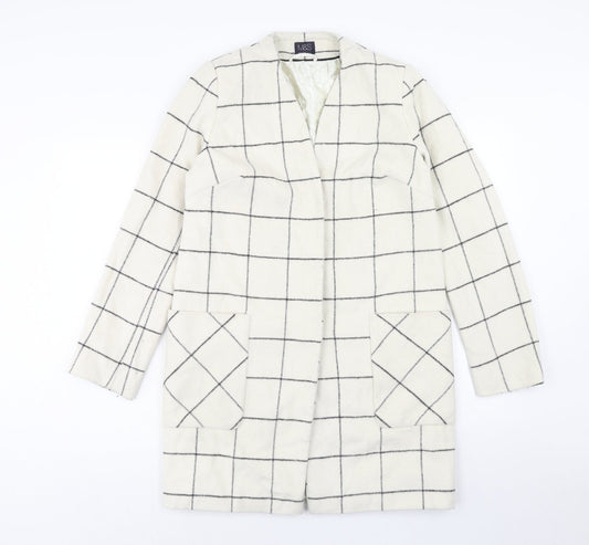 Womens UK Size 8 Marks and Spencer Ivory Overcoat