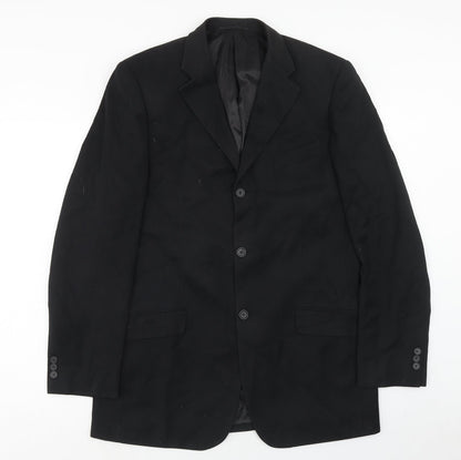 Mens UK Size 40 Milan Regular Black Suit Jacket