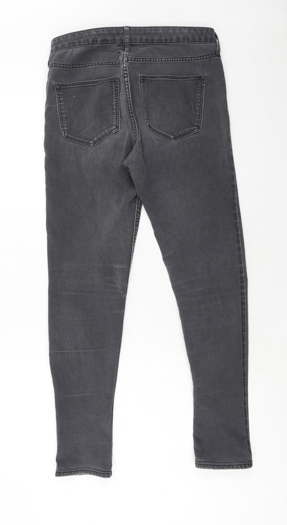 Womens UK Size 31 in H&M Regular Fit Skinny Black Jeans