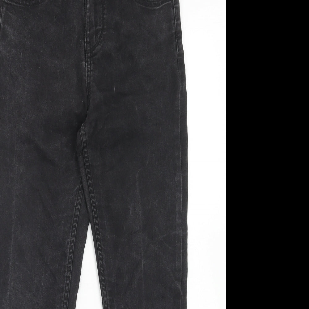 New Look Womens Black Cotton Skinny Jeans Size 10 Regular Zip
