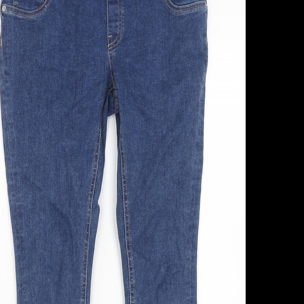 ASOS Womens Blue Cotton Skinny Jeans Size 10 L32 in Regular