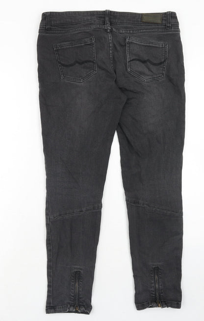 Bonobo Mens Black Cotton Straight Jeans Size 32 in Regular Zip