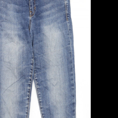 Gap Mens Blue Cotton Straight Jeans Size 28 in Regular Zip - Short Leg