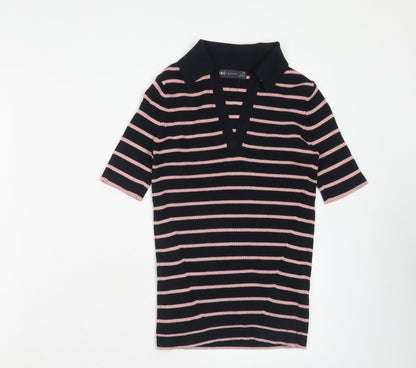 Womens UK Size XS Marks and Spencer Blue Basic Polo