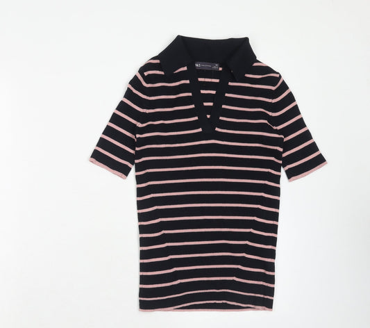 Womens UK Size XS Marks and Spencer Blue Basic Polo