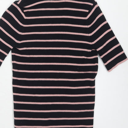Womens UK Size XS Marks and Spencer Blue Basic Polo