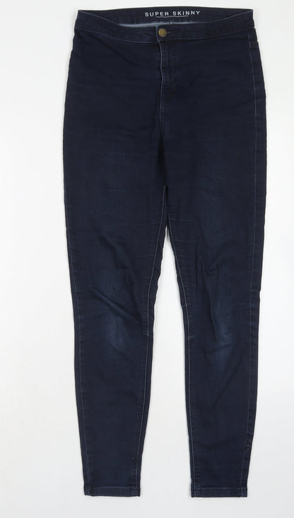 Womens UK Size 12 Marks and Spencer Extra-Slim Fit Skinny Blue Jeans