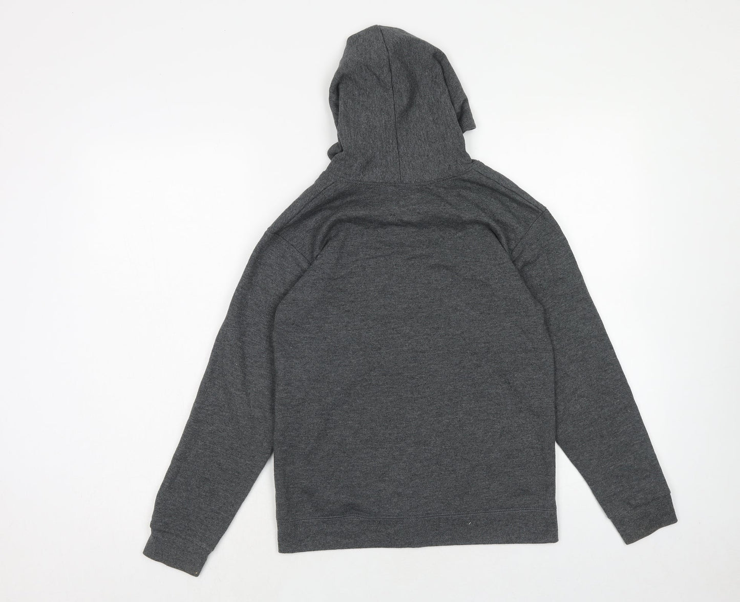 Hanes Boys Grey Cotton Full Zip Hoodie Size 10 Years Zip - T-Rex