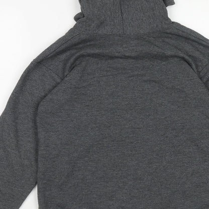 Hanes Boys Grey Cotton Full Zip Hoodie Size 10 Years Zip - T-Rex