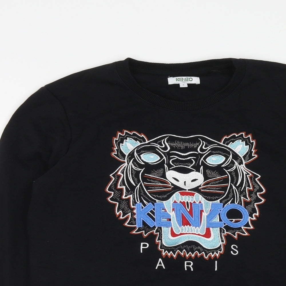 Mens UK Size S KENZO Black Pullover Sweatshirt