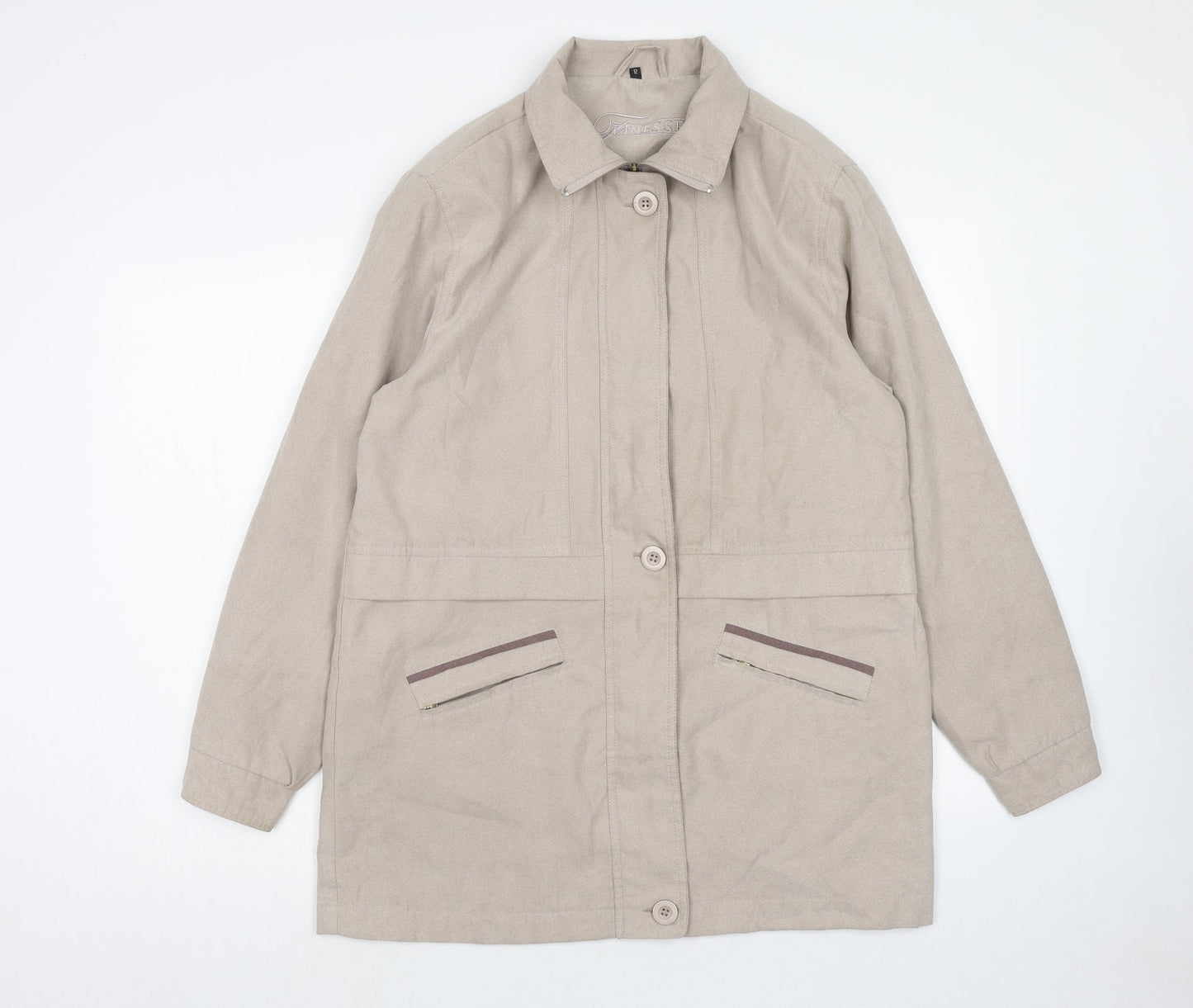 Womens UK Size 12 Finesse Beige Jacket