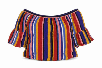 Womens UK Size 16 Papaya Multicoloured Basic Blouse