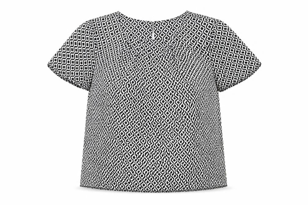 Womens UK Size 8 Debenhams Black Basic Blouse