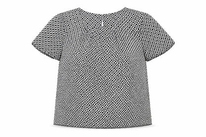 Womens UK Size 8 Debenhams Black Basic Blouse