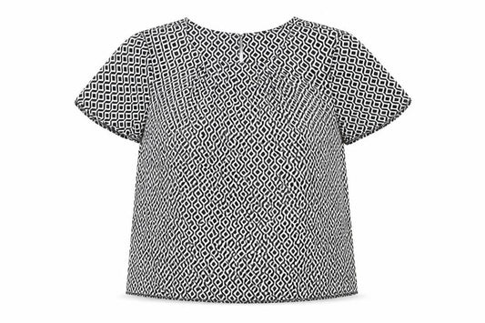 Womens UK Size 8 Debenhams Black Basic Blouse