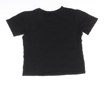 Womens UK Size L Preworn Black Basic Blouse