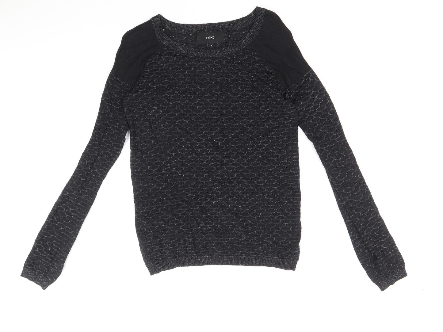 Womens UK Size 6 NEXT Black Pullover Jumper