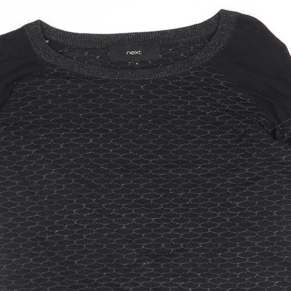 Womens UK Size 6 NEXT Black Pullover Jumper