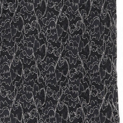 Wallis Womens Black Geometric Polyester A-Line Size 10 Round Neck Pullover