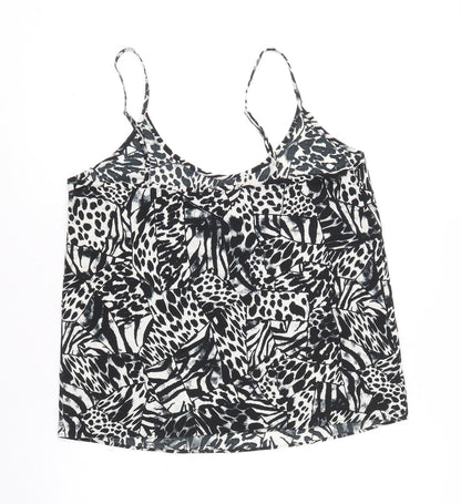 Womens UK Size 10 Topshop Black Camisole Tank
