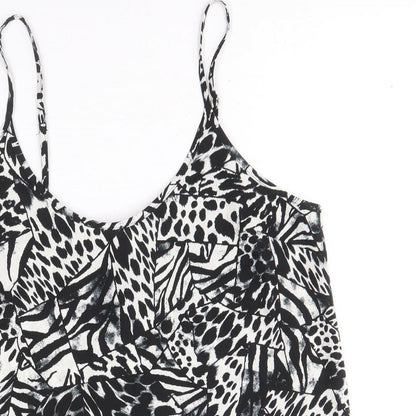 Womens UK Size 10 Topshop Black Camisole Tank