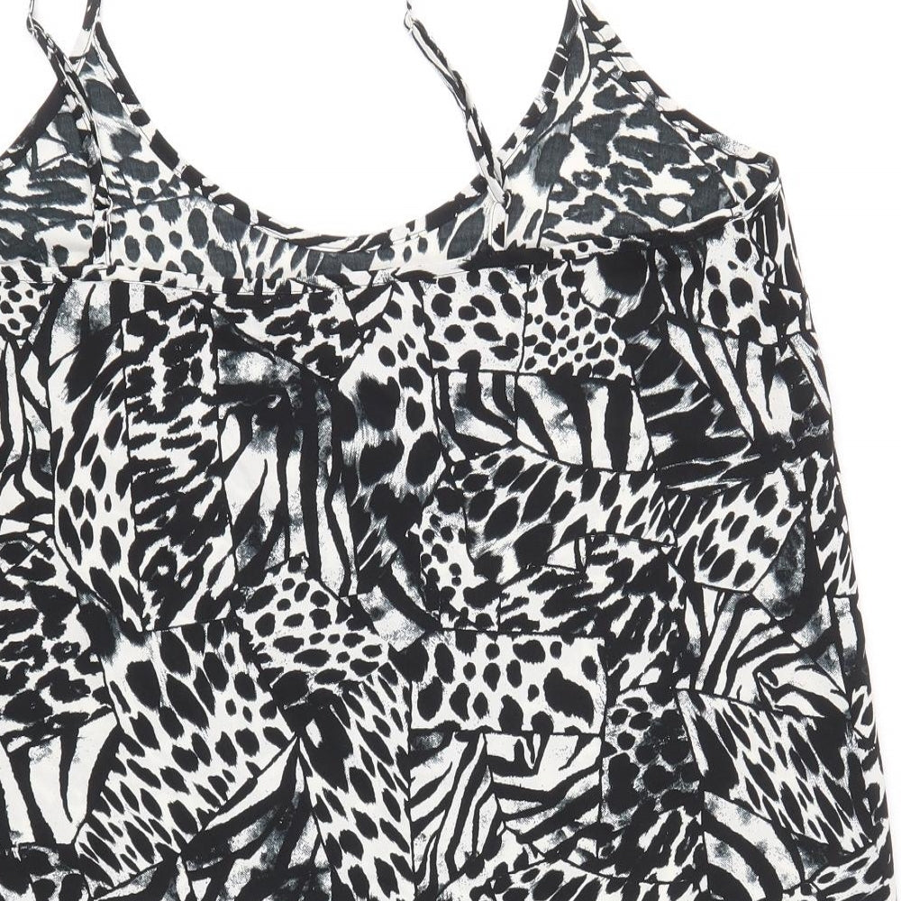 Womens UK Size 10 Topshop Black Camisole Tank