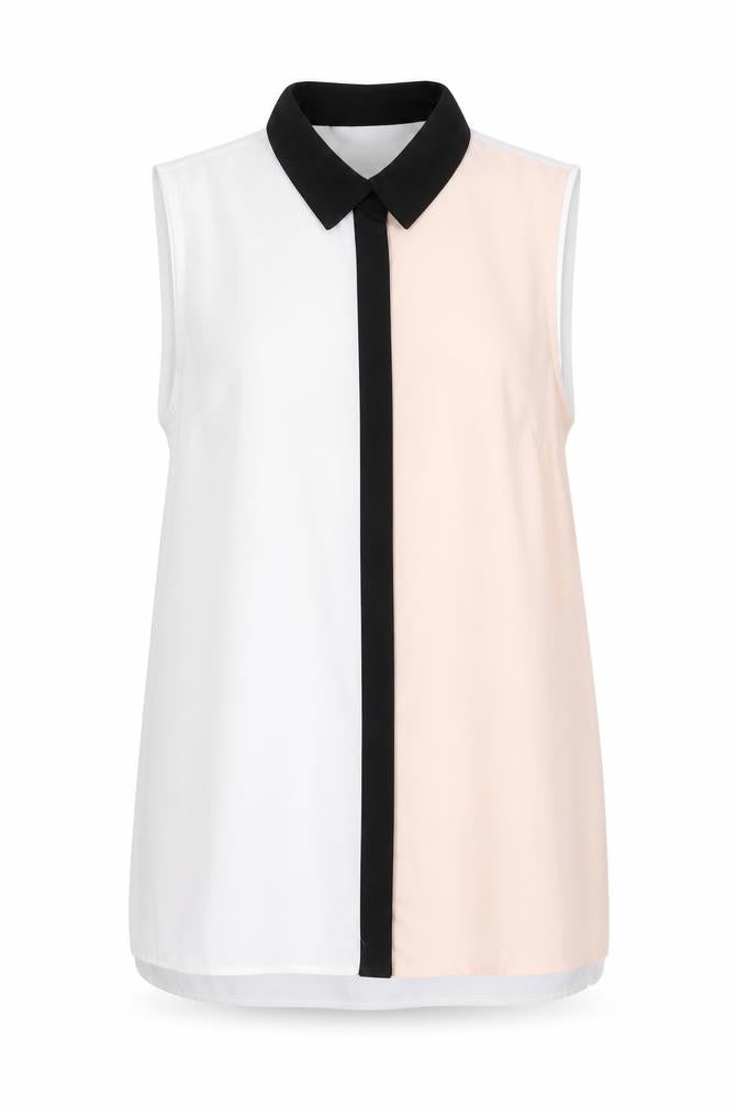 Womens UK Size 10 New Look White Tunic Button-Up