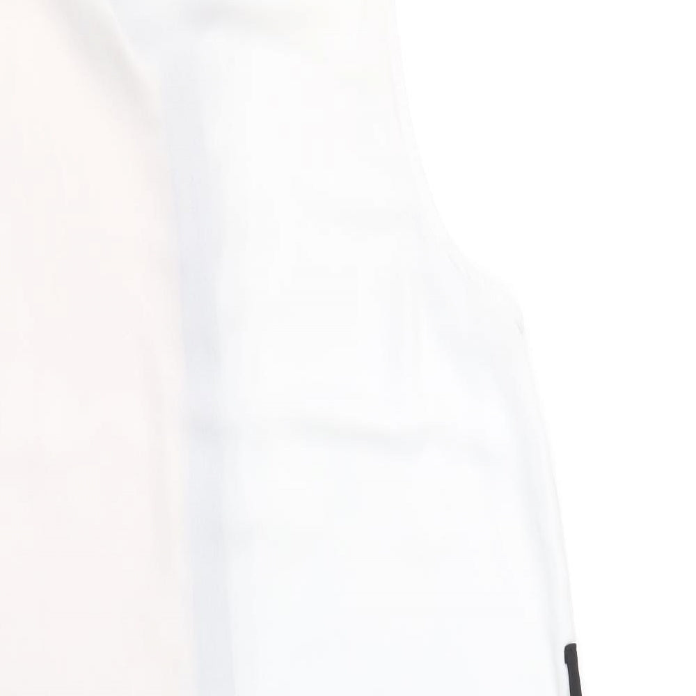 Womens UK Size 10 New Look White Tunic Button-Up