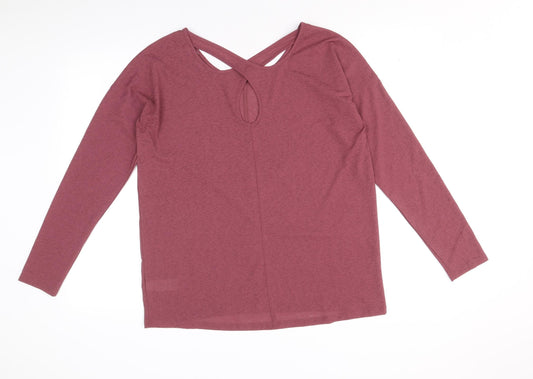 Womens UK Size 12 NEXT Purple Basic Blouse