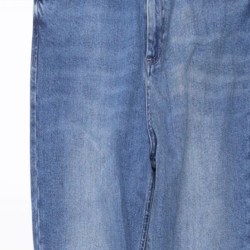 ASOS Womens Black Cotton Straight Jeans Size 30 in L30 in Regular Button