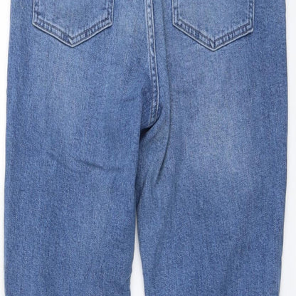 ASOS Womens Black Cotton Straight Jeans Size 30 in L30 in Regular Button