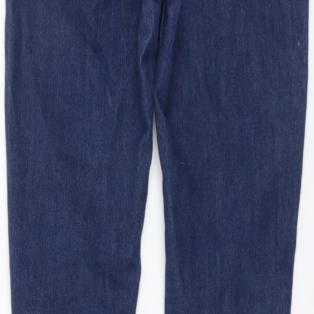 Denim & Co. Womens Beige Cotton Skinny Jeans Size 12 L31 in Regular Button