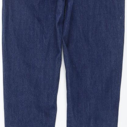 Denim & Co. Womens Beige Cotton Skinny Jeans Size 12 L31 in Regular Button