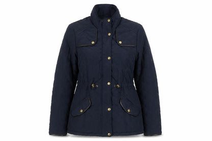 Womens UK Size 10 Atmosphere Blue Quilted Coat