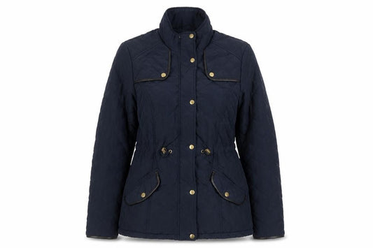 Womens UK Size 10 Atmosphere Blue Quilted Coat