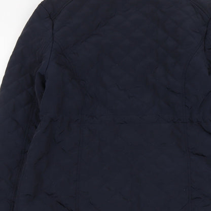 Womens UK Size 10 Atmosphere Blue Quilted Coat