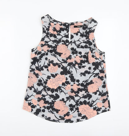 Womens UK Size 10 Oasis Multicoloured Basic Tank