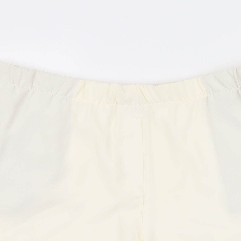 Marks and Spencer Womens Ivory Polyester Bermuda Shorts Size 20 L5 in Regular Pull On