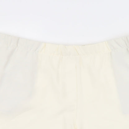 Marks and Spencer Womens Ivory Polyester Bermuda Shorts Size 20 L5 in Regular Pull On