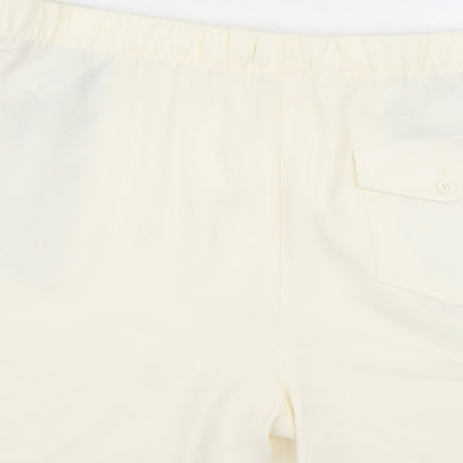 Marks and Spencer Womens Ivory Polyester Bermuda Shorts Size 20 L5 in Regular Pull On