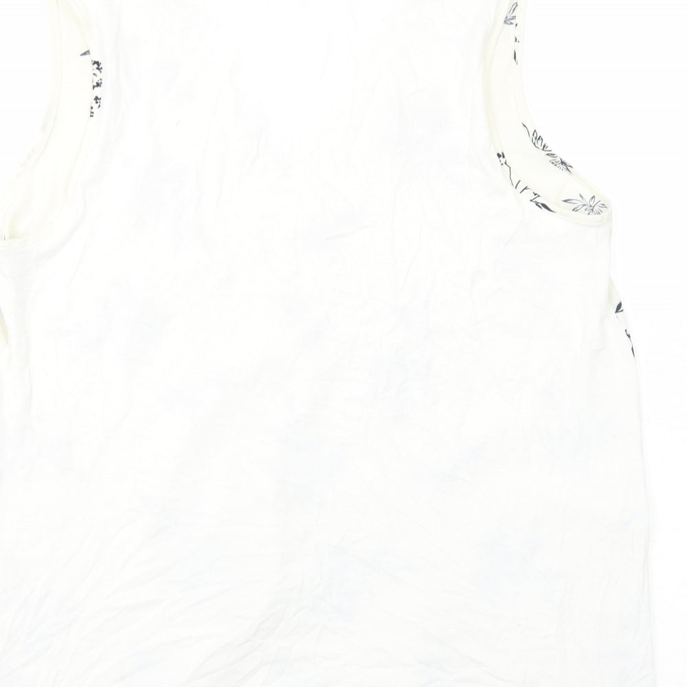 Womens UK Size 16 Marks and Spencer Ivory Basic Tank