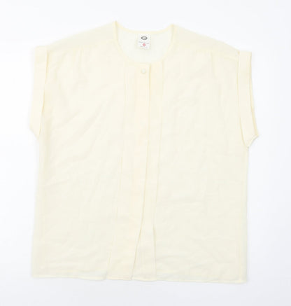 Womens UK Size 18 C&A Ivory Basic Blouse